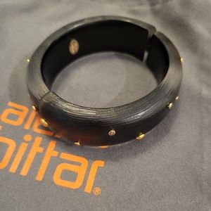 Alexis Bittar Gold Studded Hinge Bracelet